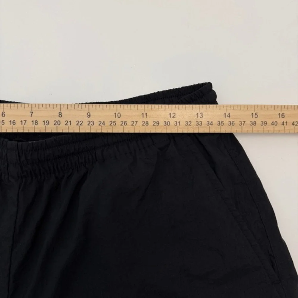 Nike Vintage Windbreaker Black Nylon‎ Track Jogger Pants Mens Medium